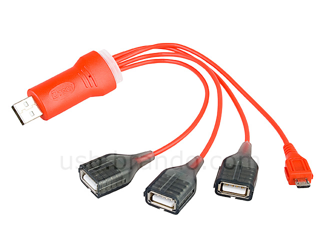 USB Endlap 3-Port Hub + Micro-B Cable