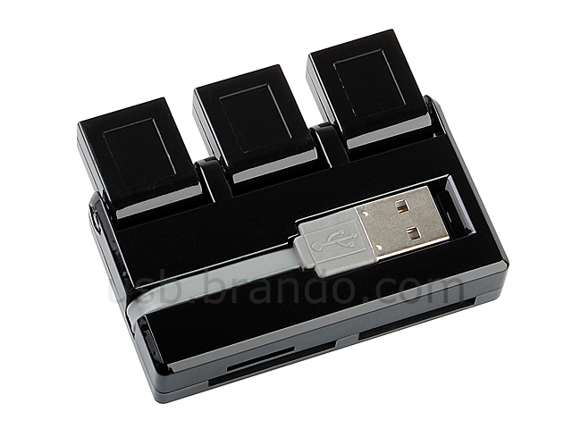 USB 3-Port Hub + Card Reader Combo