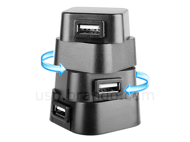USB Rota-Rota Tower 4-Port Hub