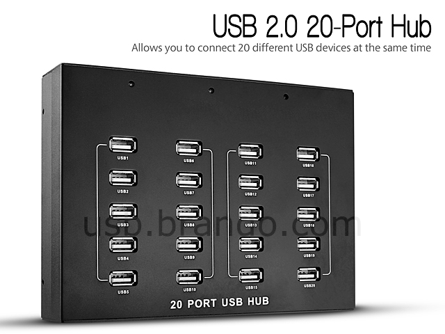 Tarief sturen fluweel USB 20-Port Hub