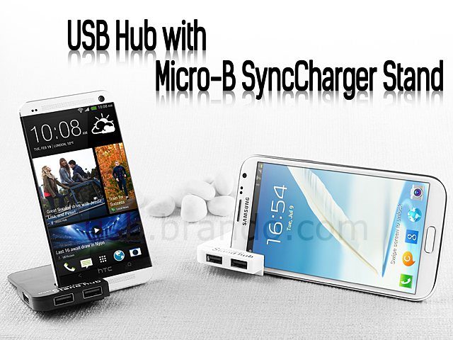 USB Hub with Micro-B SyncCharger Stand