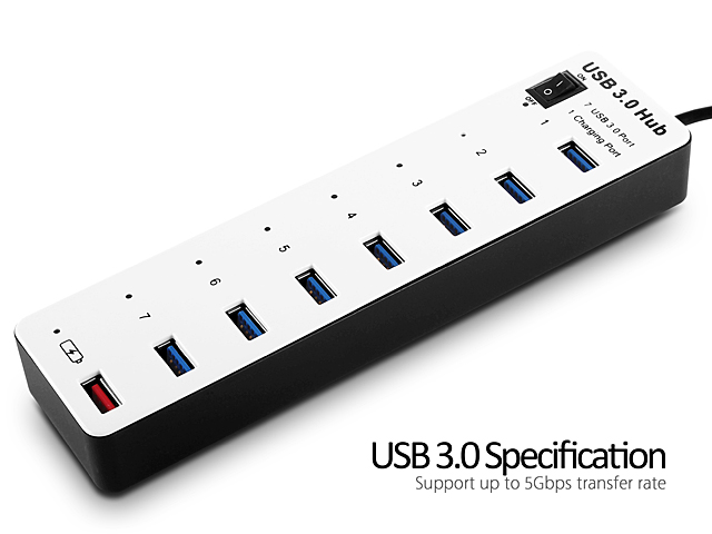 7-Port USB 3.0 + 1-Port Charging Hub (BYL-3012)