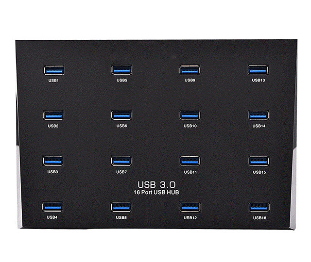 USB 3.0 Slim 16-Port Hub