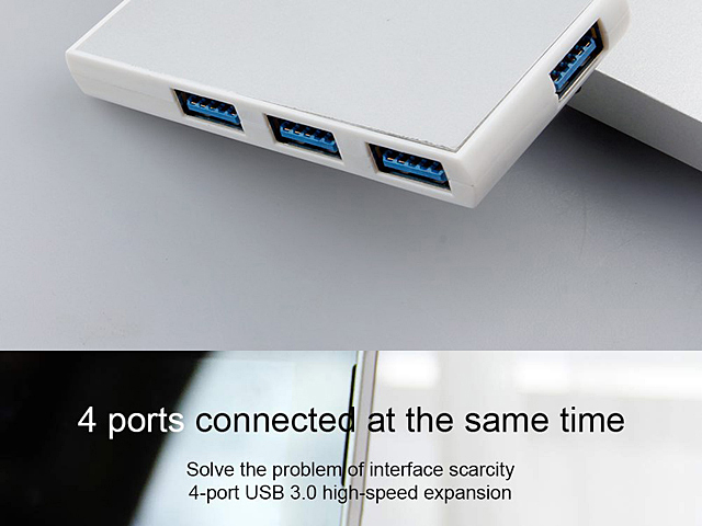 USB 3.0 Revolving 4-Port Hub