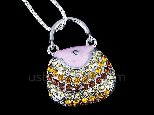 USB Jewel Handbag Necklace Flash Drive V