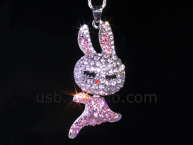 USB Jewel Rabbit Necklace Flash Drive II