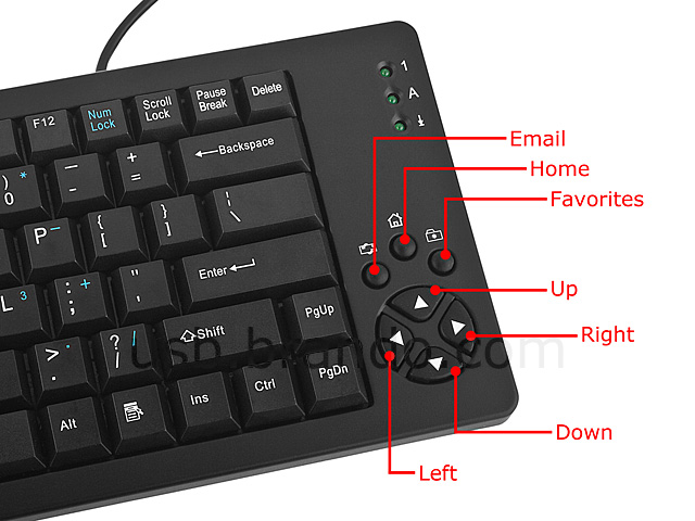 USB Slim Keyboard (W9716)