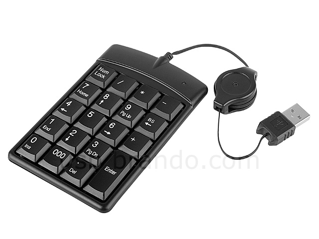 USB Retractable Keypad