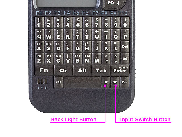 USB Wireless Handheld Keyboard and Touchpad with Laser Pointer