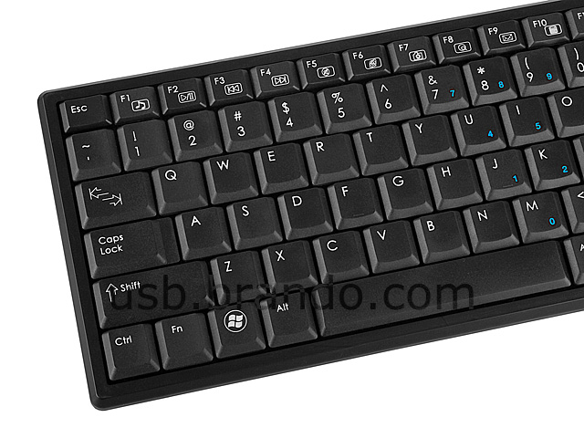 USB 2.4GHz Wireless Keyboard with Touch Pad