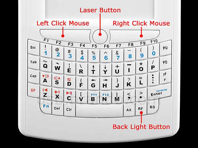 Mini Wireless Handheld Keyboard with Touchpad