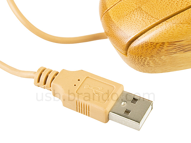 USB Full Bamboo Keyboard with Mouse