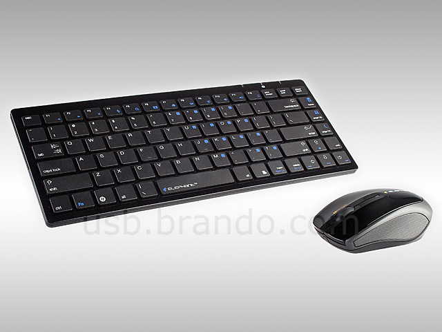 Elephant Angle Wireless Slim Keyboard + Optical Mouse