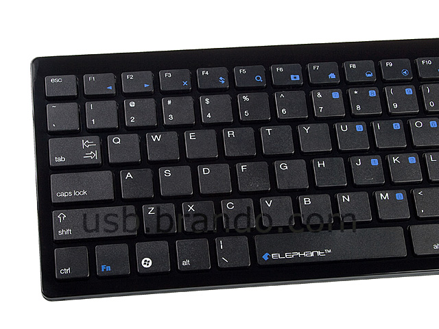 Elephant Angle Wireless Slim Keyboard + Optical Mouse