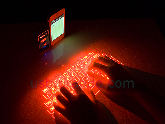 iphone projector keyboard