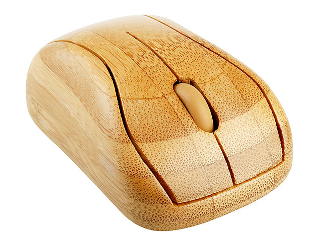 USB Full Bamboo Wireless Keyboard with Mouse