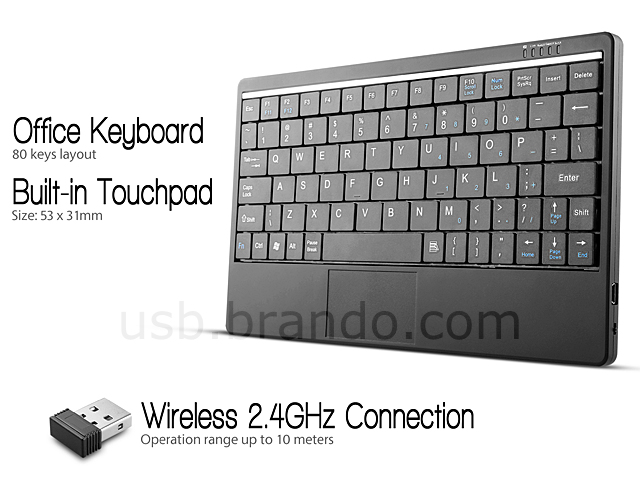 2.4GHz Wireless Ultra-Slim Keyboard (KB80)