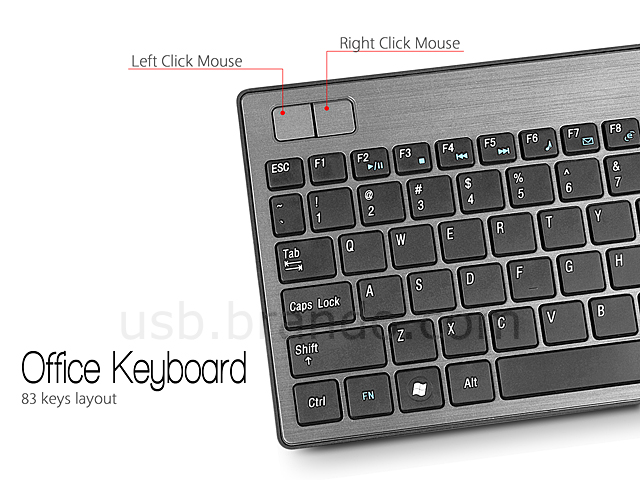 Bluetooth Multimedia Mini Keyboard with Trackball