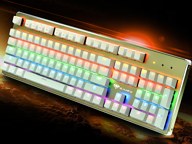 ZANFU USB Backlit Multimedia Gaming Keyboard