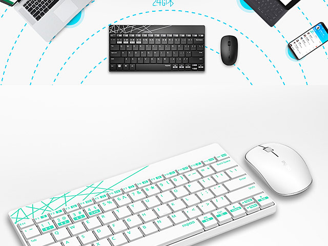 Rapoo X220M Multi-Mode Wireless Keyboard Combo