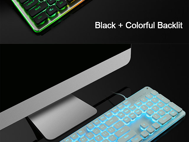USB Ultra-Thin Illuminated Chocolate Game Keyboard