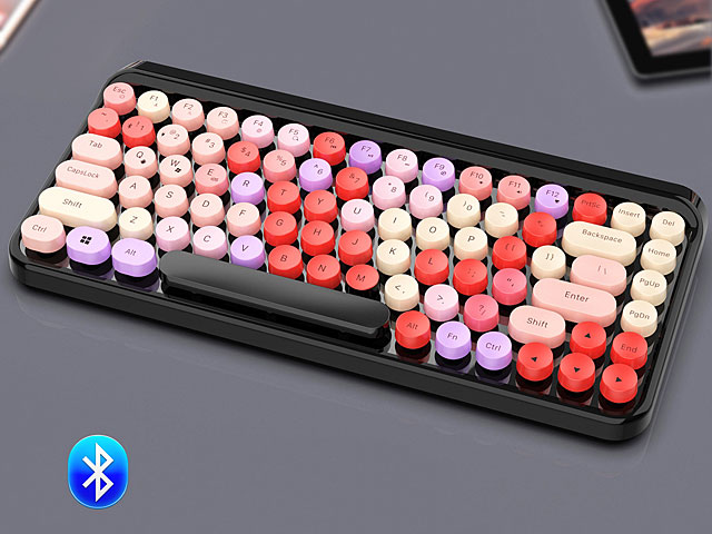 Retro Trend Bluetooth Round Keyboard