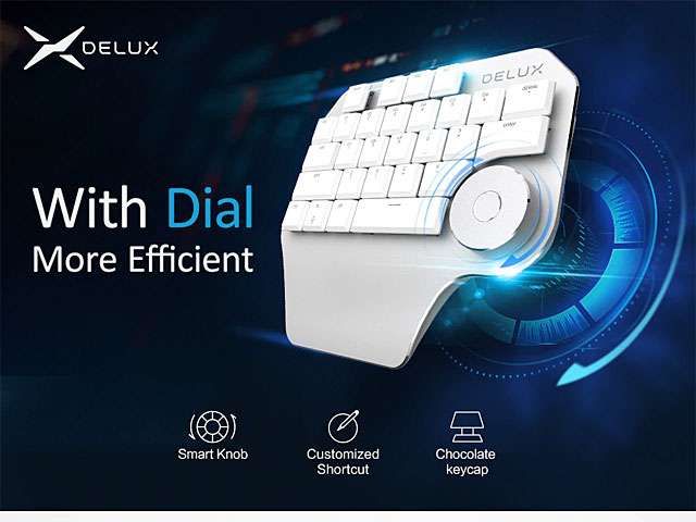Delux Wired T11 Designer Single Hand Keyboard