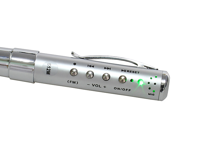 USB MP3 Pen + FM Radio + Voice Recorder