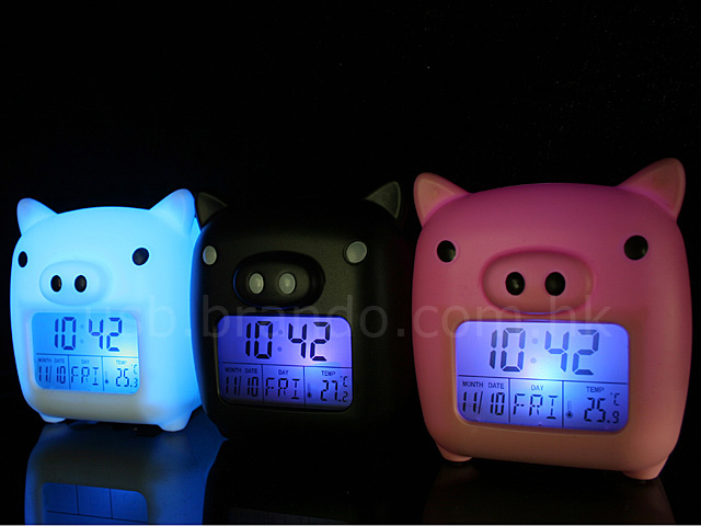 USB Lovely Piggy MoodiCare Clock