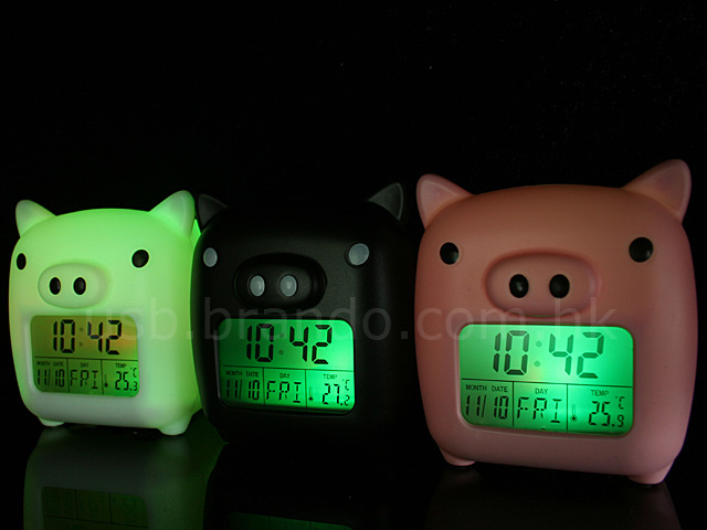 USB Lovely Piggy MoodiCare Clock