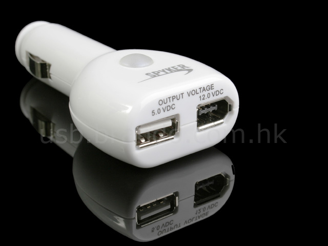 USB + Firewire Car Adapter