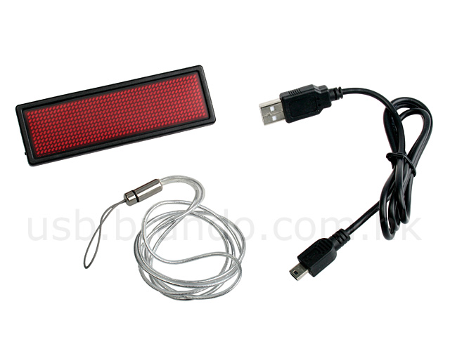 USB LED Message Badge