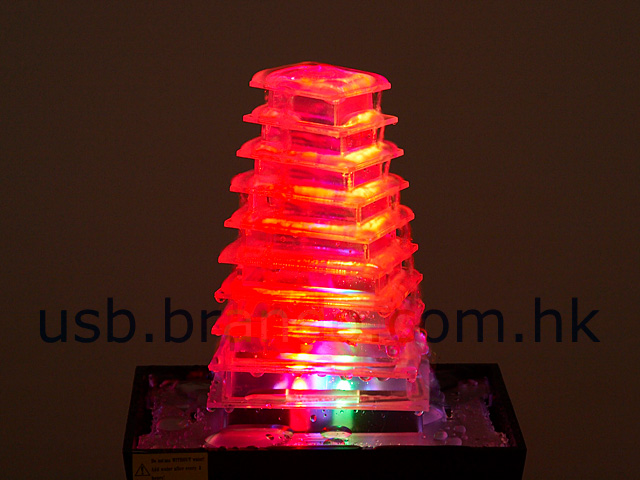 USB Illuminated LED Pyramid Fountain