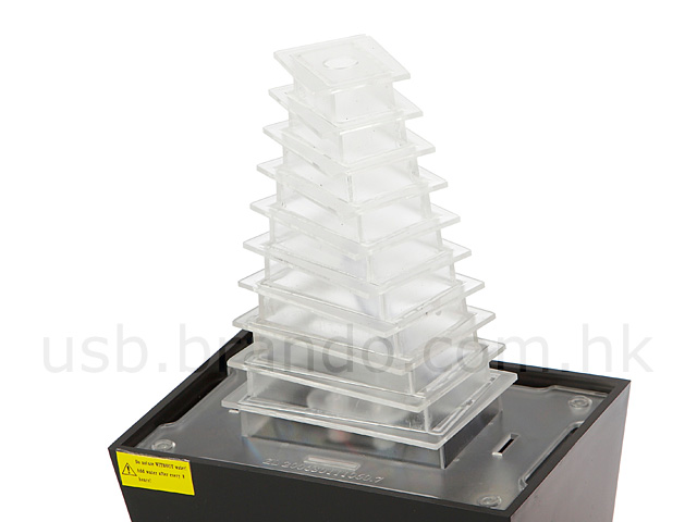 USB Illuminated LED Pyramid Fountain