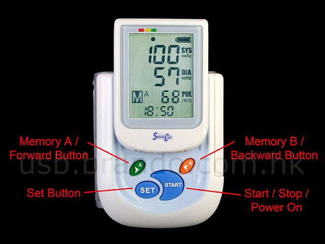 USB Wrist Blood Pressure Monitor