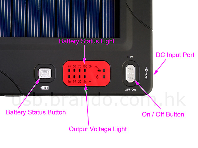 Portable Multi-Purpose Solar Charger (20,000mAh)