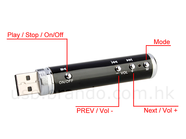 USB Spy Pocket Video Audio Recorder + MP3 + Flash Drive + Writing Pen