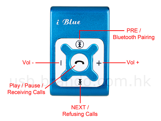 USB Bluetooth Headset + MP3 Player