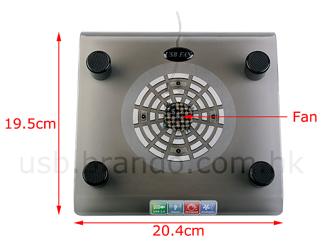 USB Illuminated Notebook Cooling Pad