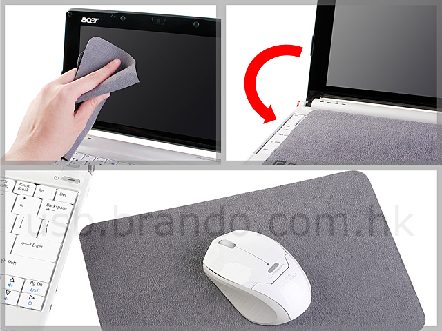 Choiix Tri-Funtional Travelpad MousePad Screen Protector Laptop Duster New 
