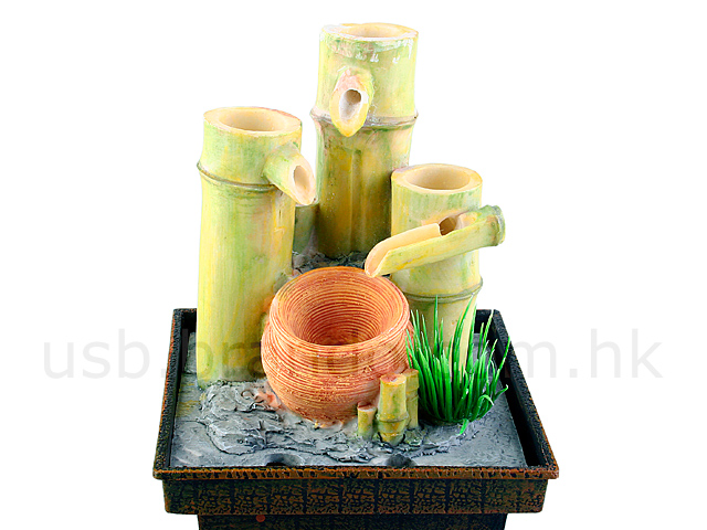 USB Illuminated Bamboo Mini Fountain (JL98903)