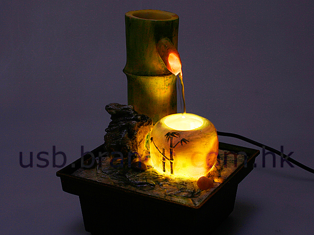 USB Illuminated Bamboo Mini Fountain (JL98600)