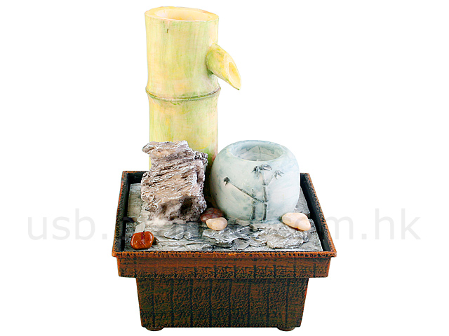 USB Illuminated Bamboo Mini Fountain (JL98600)