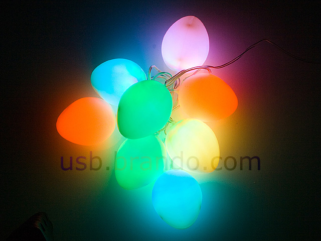 USB Easter Egg Decor Light (8 LED Lights)