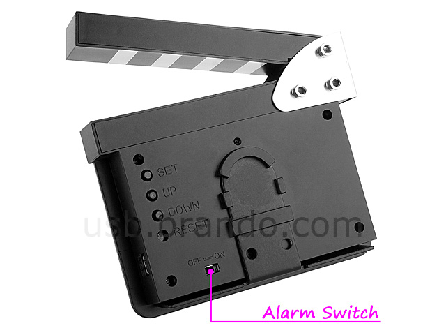 USB Film Action Alarm Clock