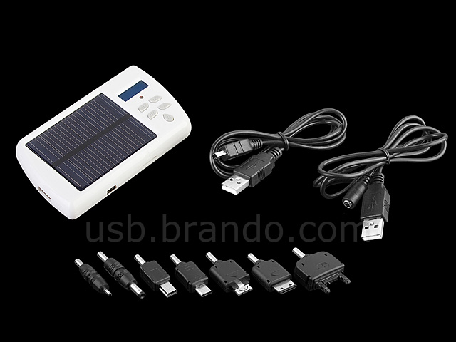 USB Solar Charger with MP3 Player and FM Transmitter