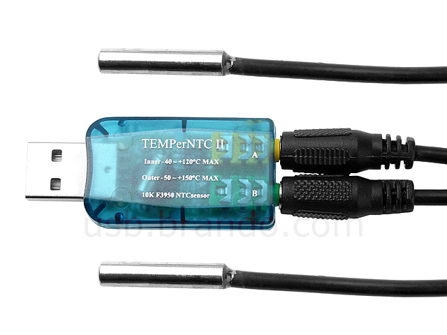 Digital Thermometer −55 — +125°C with USB connection