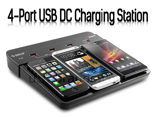 4-Port USB DC Charging Station