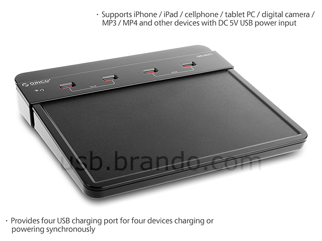 4-Port USB DC Charging Station