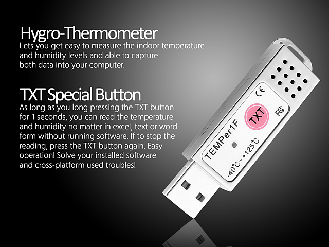 USB Hygro-Thermometer (TEMPer1F_H1)